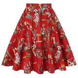 Parrot Animal Printed High Waist Women Skirt