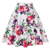 Polka Dot Printed Summer Women Skirt Colorful High