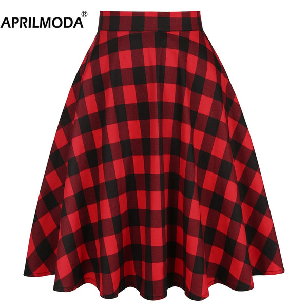 Casual Kawaii Plaid Women Skirt Harajuku Preppy