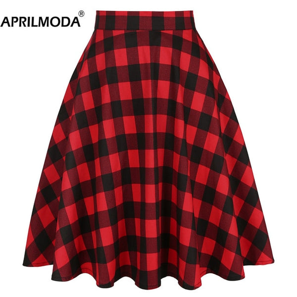 Casual Kawaii Plaid Women Skirt Harajuku Preppy
