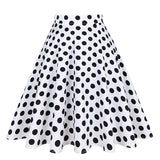 Polka Dot 50s Vintage Women Skirt High