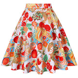 Polka Dot 50s Vintage Women Skirt High