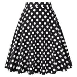 Polka Dot 50s Vintage Women Skirt High