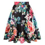 Polka Dot Printed Summer Women Skirt Colorful High