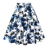 Fashion Women Skirt Vintage Retro High Waist Pleated