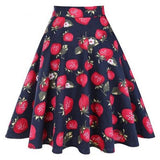Summer 50s 60s Vintage Retro Fruit Print High