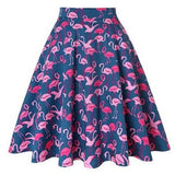 Runway Summer Pleated Skirt Floral High