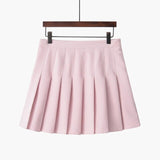 Women Skirt Preppy Style High Waist Pleated