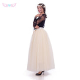 7 Layers  Tulle Tutu Skirt dusty pink Formal Long