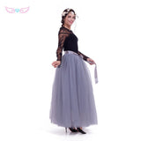 7 Layers  Tulle Tutu Skirt dusty pink Formal Long