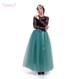 7 Layers  Tulle Tutu Skirt dusty pink Formal Long