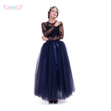 7 Layers  Tulle Tutu Skirt dusty pink Formal Long