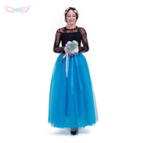 7 Layers  Tulle Tutu Skirt dusty pink Formal Long