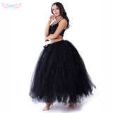 Hot Red Long Tulle Skirt,   Birthday party Skirt
