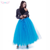 Hot Red Long Tulle Skirt,   Birthday party Skirt