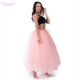 Hot Red Long Tulle Skirt,   Birthday party Skirt
