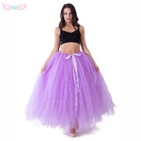 Floor Length gray green white  Skirt Tulle Overskirt