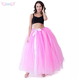 Floor Length gray green white  Skirt Tulle Overskirt