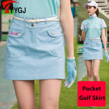 Women Pleated Golf Skirt Ladies Slimming