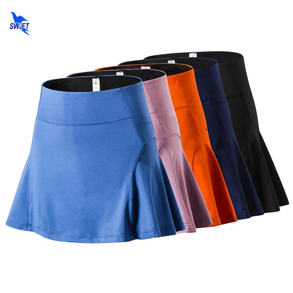 Anti Glare Stretch Shorts Liner Sport Tennis Skirt