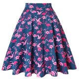 Parrot Animal Printed High Waist Women Skirt