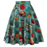 Parrot Animal Printed High Waist Women Skirt